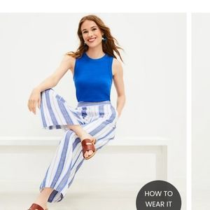 NWT Wide Leg Linen Crop Pants